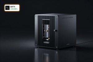 D-Wave Quantum Funding Deal highlighted with D-Wave quantum computing hardware in dramatic studio lighting