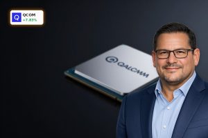 Qualcomm AI Strategy highlighted with premium AI accelerator and edge chips for data center and automotive growth