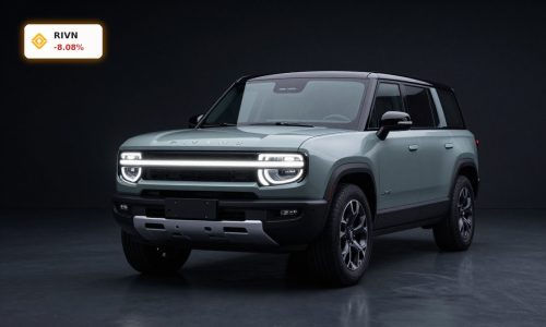 Rivian R2 Deliveries focus on the Rivian R2 electric SUV in a premium studio product shot