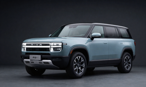 Rivian R2 Launch mass-market electric SUV in studio, highlighting EV design and AI-ready platform