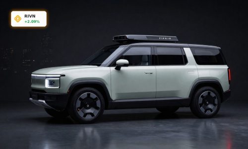 Rivian Robotaxi Strategy visualized with a premium R2-based autonomous robotaxi in a dark studio