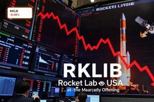 Rocket Lab Equity Offering triggers sharp RKLB stock drop on Wall Street trading screens