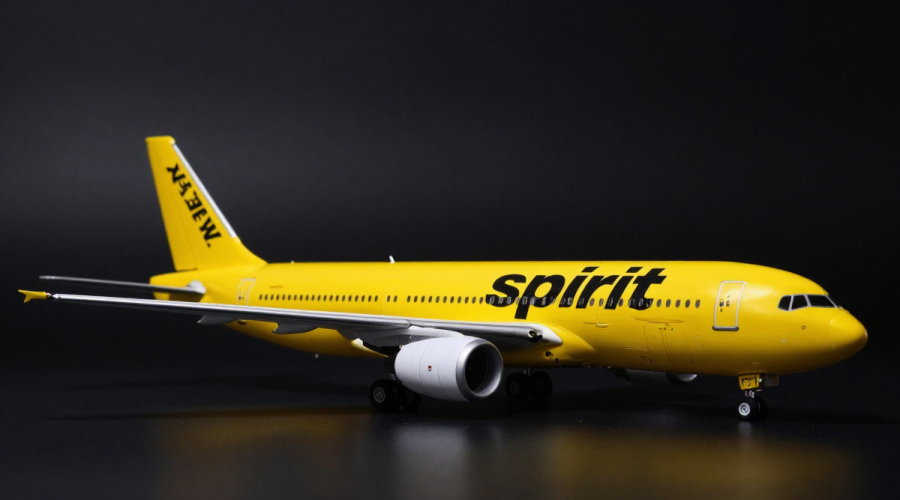 Grounded yellow jet symbolizing Spirit Airlines Shutdown and failed $500m rescue