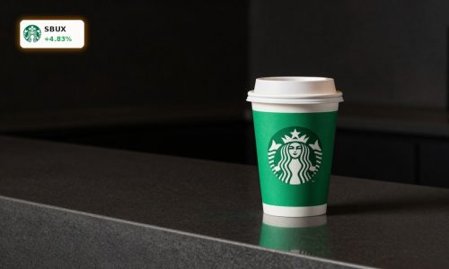Starbucks Earnings optimism reflected by premium coffee drinks and subtle rising stock market theme