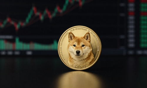Shiba Inu On-Chain Analysis concept with a premium SHIB coin in dramatic crypto trading lighting