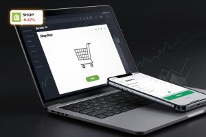 Shopify Earnings highlighted by booming online checkout screens and rising GMV visuals