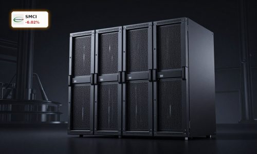 Super Micro Computer AI Infrastructure servers in a high-density AI data center