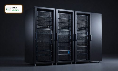 Super Micro Computer AI Infrastructure Deal with high-density AI server rack and networking hardware