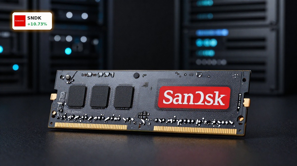 SanDisk Record Valuation +10.7% as AI Demand Lifts SNDK