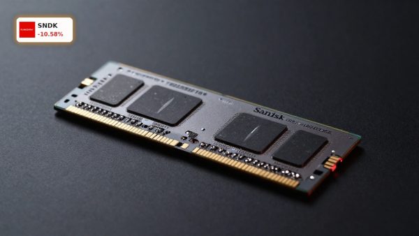 SanDisk Plunge highlights premium NAND flash memory chip and SSD storage amid AI valuation sell-off