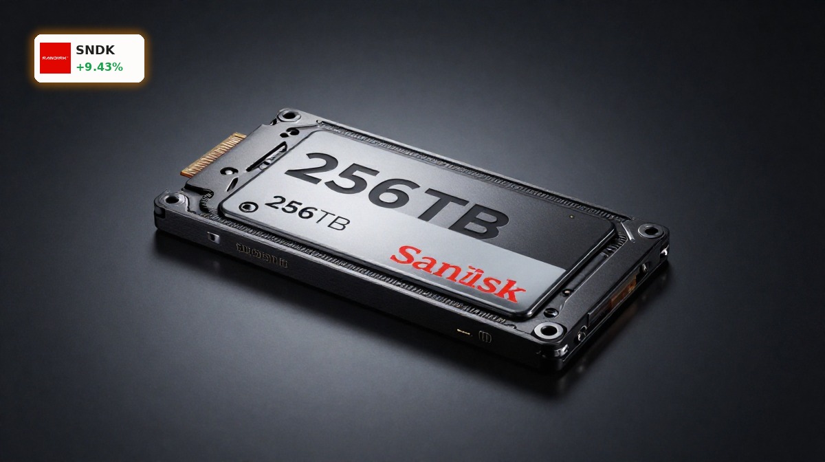 SanDisk NAND Boom +9.4% as AI Storage Demand Surges