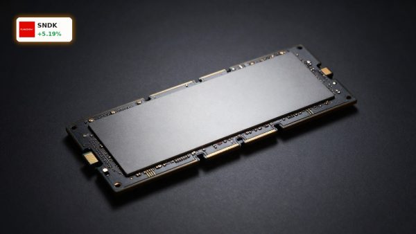 SanDisk Record enterprise NAND SSD in premium product shot reflecting AI storage boom