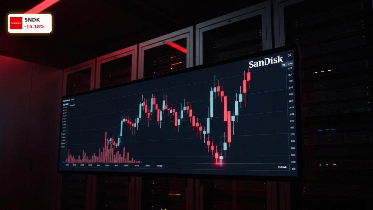 SanDisk Plunge -15%: China IPO and AI Spending Fears Spark Crash