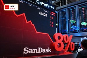 SanDisk Earnings spark sharp SNDK stock drop amid AI memory boom and volatility