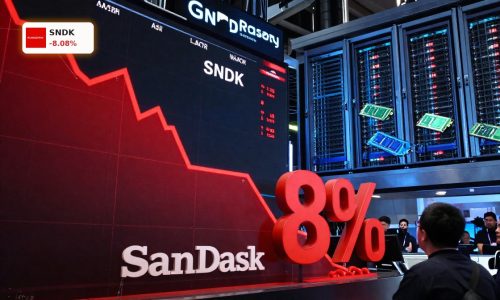 SanDisk Earnings spark sharp SNDK stock drop amid AI memory boom and volatility