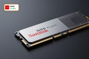 SanDisk Record enterprise SSD and NAND flash storage hardware in premium dark product shot