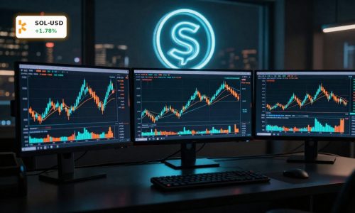 Solana Market Analysis chart with SOL price hovering near key $85 support and resistance levels.