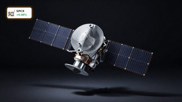 SpaceX IPO satellite product shot reflecting valuation shock after ESG downgrade and $25 billion bond deal