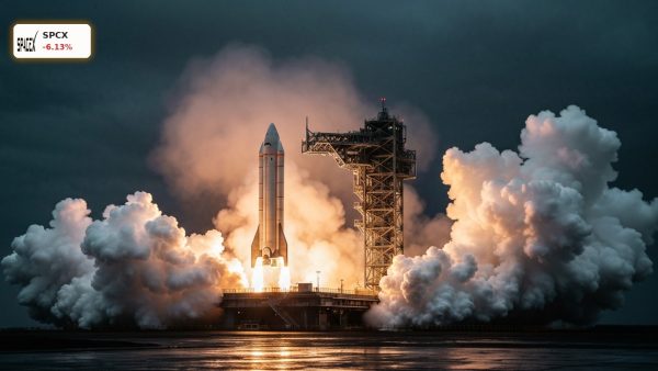 SpaceX Starship on launchpad surrounded by smoke after abort