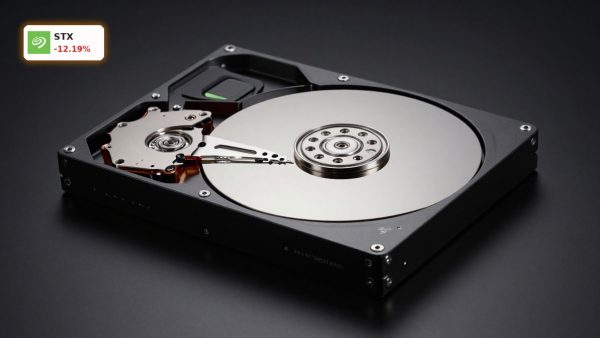 Seagate Storage Boom highlighted by premium high-capacity enterprise hard drive in dramatic product-style lighting