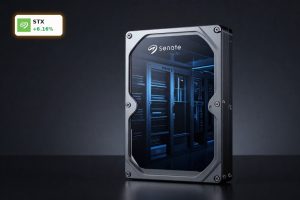 High-capacity Seagate hard drive symbolizing Seagate Earnings strength from AI data center storage demand