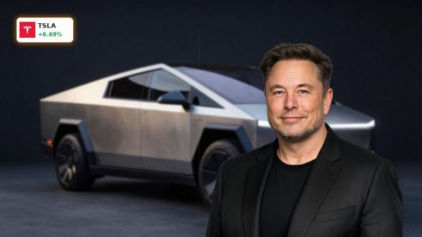 Tesla Robotaxi Cybercab staged in premium lighting, reflecting Miami launch and autonomous mobility expansion