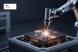 TSMC Revenue Surge highlighted by advanced semiconductor wafer production for AI data center chips