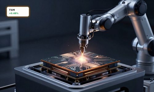 TSMC Revenue Surge highlighted by advanced semiconductor wafer production for AI data center chips