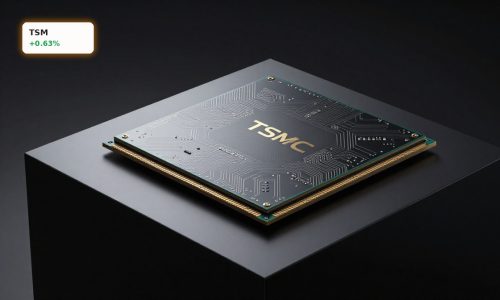 TSMC AI Demand symbolized by advanced AI chip wafers driving data center growth