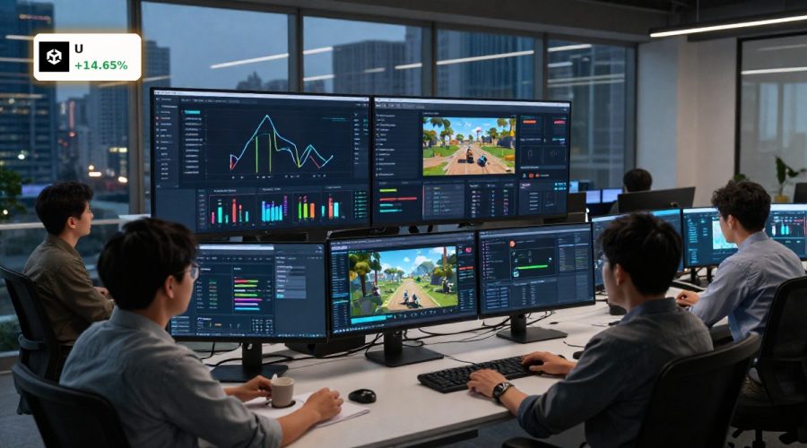 Developers review AI ad performance dashboards after strong Unity Software Earnings