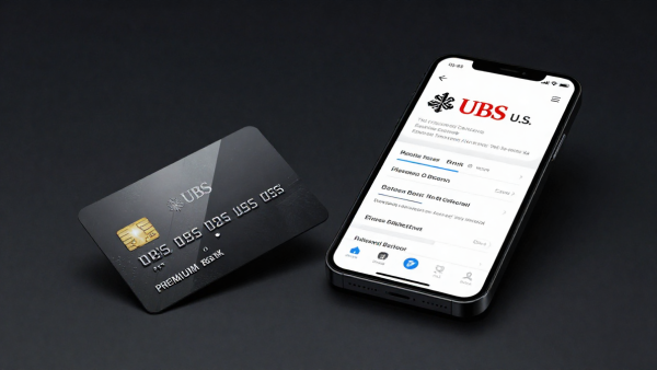 UBS US Expansion shown through premium bank card and mobile banking tools for U.S. wealth management growth