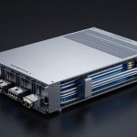 Vertiv Data Center liquid-cooling and 800VDC power module for AI server racks on dark background