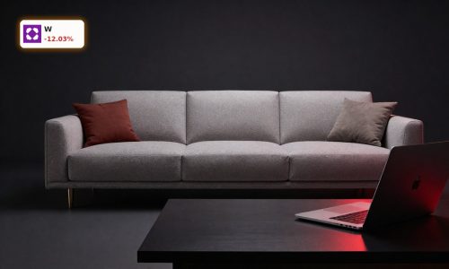 Wayfair Earnings reaction illustrated by premium home furnishings and online shopping setup