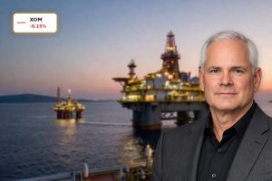 Offshore platform and high-tech gas facility illustrating Exxon Mobil Strategy in deepwater and helium.