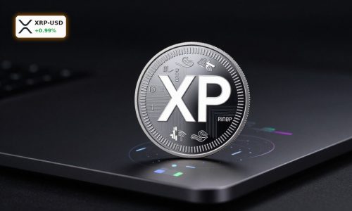 Ripple Tokenization concept with digital XRP coin and tokenized real-world assets